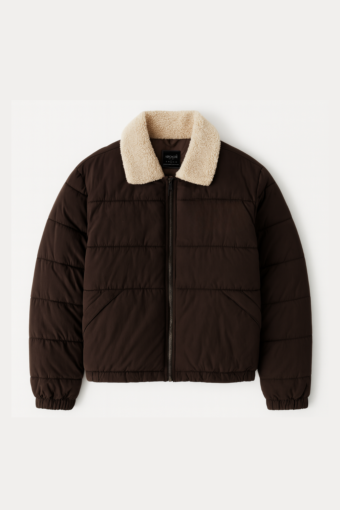 Sherpa Puffer Jacket - British Tan