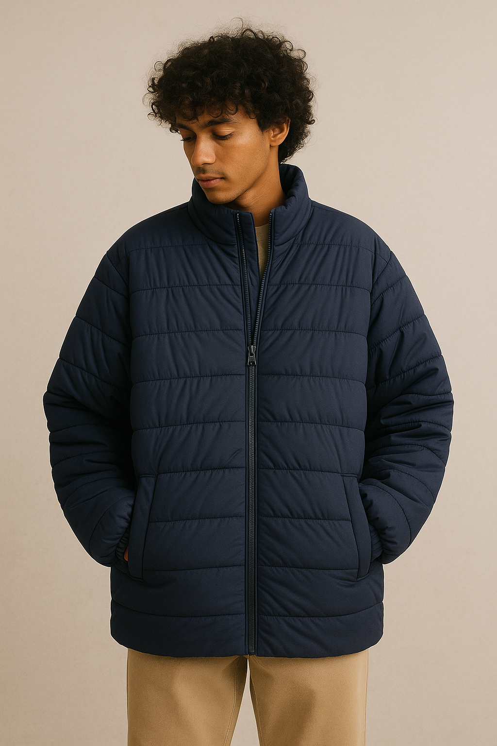 Light Weight Puffer Jacket - Royal Navy